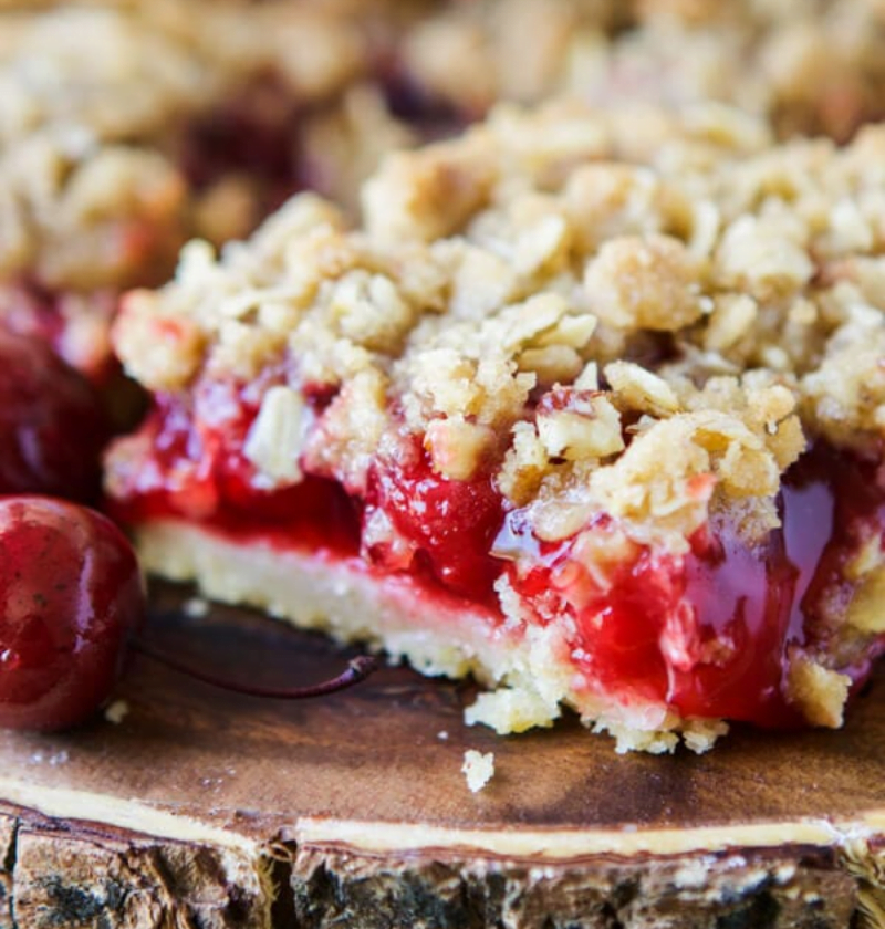 Cherry Crumble Bars