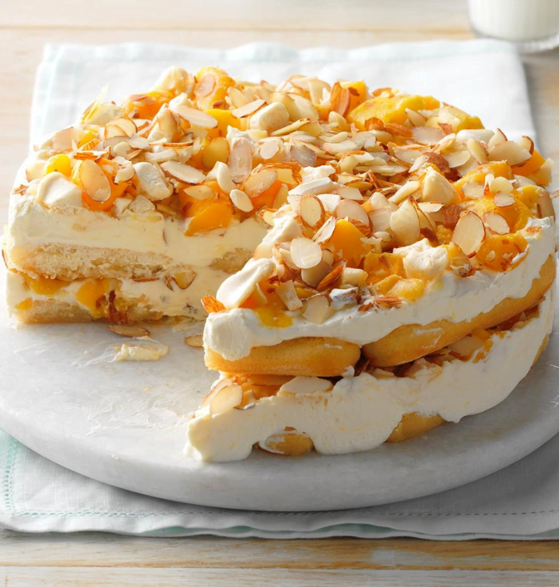 Mango Almond Icebox Cake