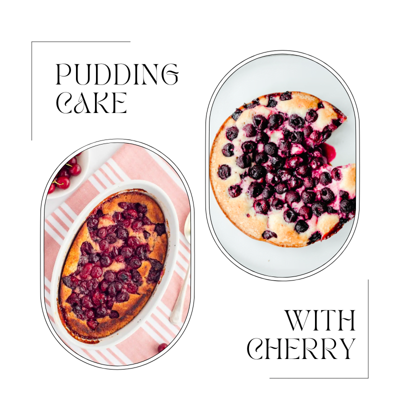 Pudding Cake with Cherry