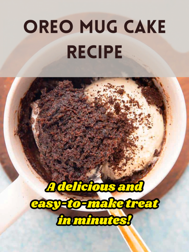 Oreo Mug Cake Recipe | A delicious and easy-to-make treat in minutes!